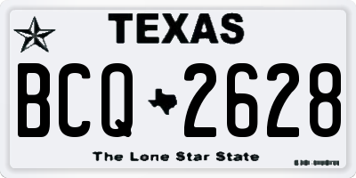 TX license plate BCQ2628