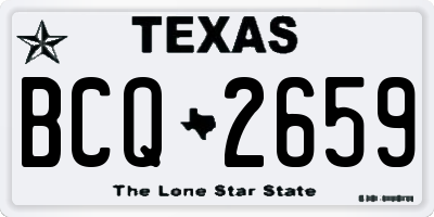 TX license plate BCQ2659