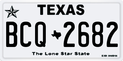 TX license plate BCQ2682