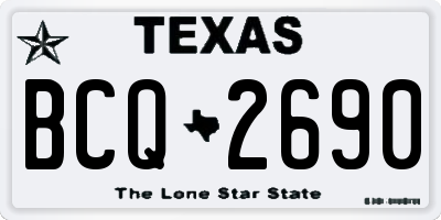 TX license plate BCQ2690