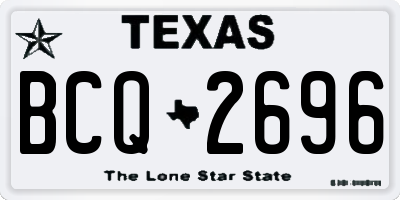 TX license plate BCQ2696
