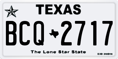 TX license plate BCQ2717