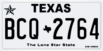 TX license plate BCQ2764