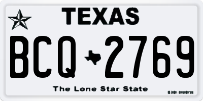 TX license plate BCQ2769