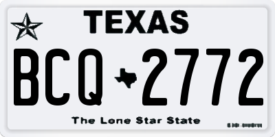 TX license plate BCQ2772