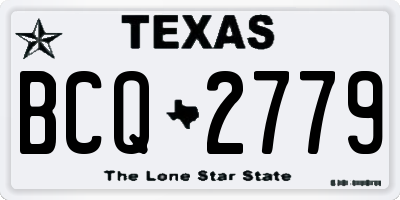 TX license plate BCQ2779