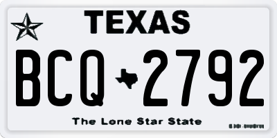 TX license plate BCQ2792