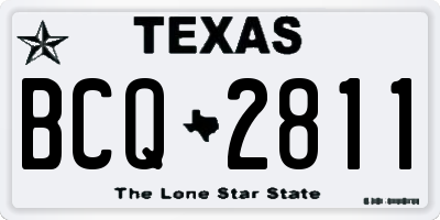 TX license plate BCQ2811