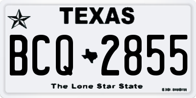TX license plate BCQ2855