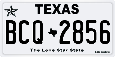 TX license plate BCQ2856