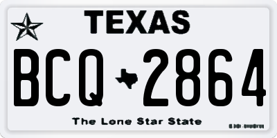 TX license plate BCQ2864
