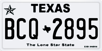TX license plate BCQ2895