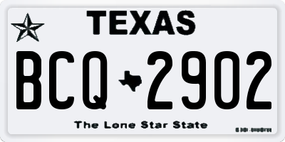 TX license plate BCQ2902
