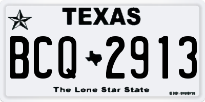 TX license plate BCQ2913