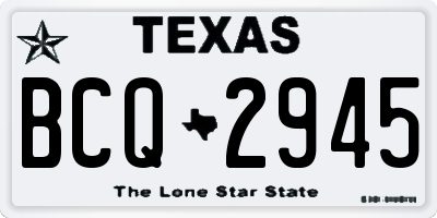 TX license plate BCQ2945