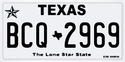 TX license plate BCQ2969