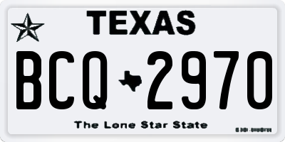 TX license plate BCQ2970