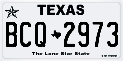 TX license plate BCQ2973