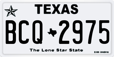 TX license plate BCQ2975