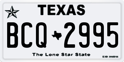 TX license plate BCQ2995