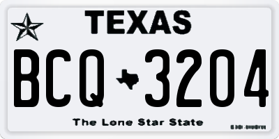 TX license plate BCQ3204