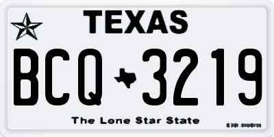 TX license plate BCQ3219