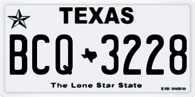 TX license plate BCQ3228