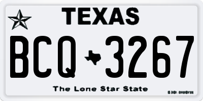 TX license plate BCQ3267