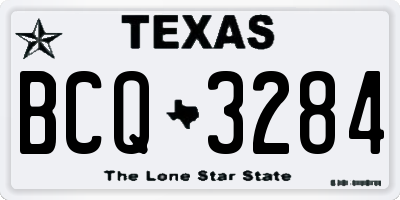 TX license plate BCQ3284