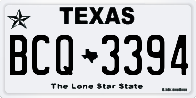 TX license plate BCQ3394