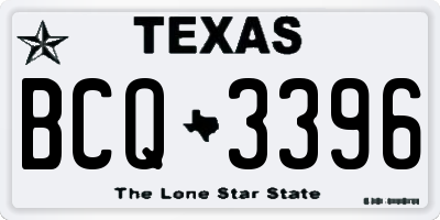 TX license plate BCQ3396