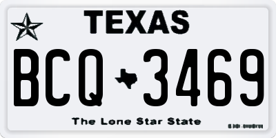 TX license plate BCQ3469