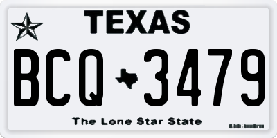 TX license plate BCQ3479