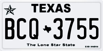 TX license plate BCQ3755