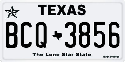 TX license plate BCQ3856