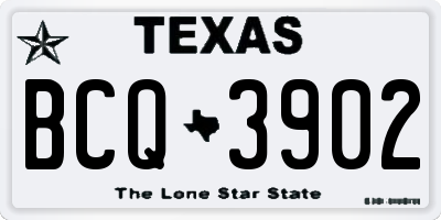 TX license plate BCQ3902