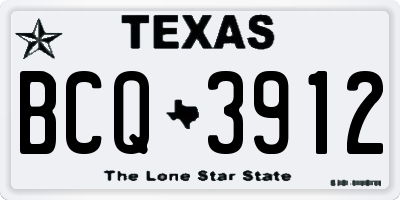 TX license plate BCQ3912