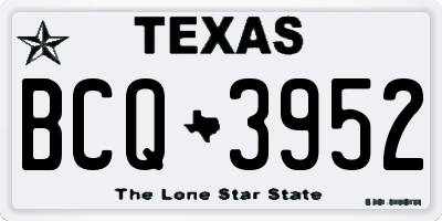 TX license plate BCQ3952