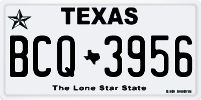 TX license plate BCQ3956