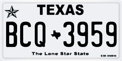 TX license plate BCQ3959