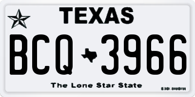 TX license plate BCQ3966