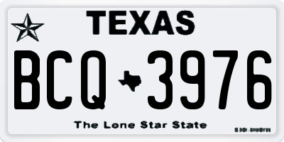 TX license plate BCQ3976