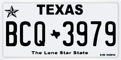 TX license plate BCQ3979