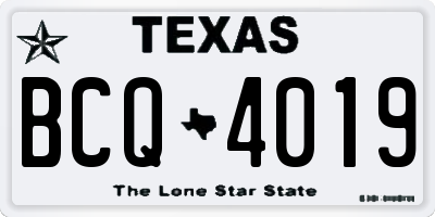 TX license plate BCQ4019