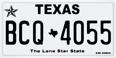 TX license plate BCQ4055