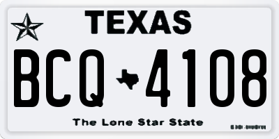 TX license plate BCQ4108