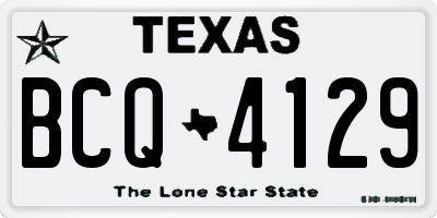 TX license plate BCQ4129