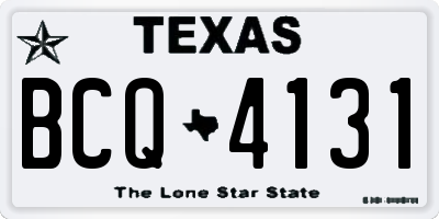 TX license plate BCQ4131