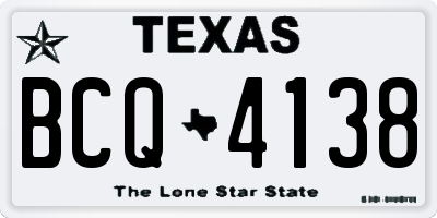 TX license plate BCQ4138