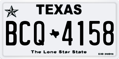 TX license plate BCQ4158